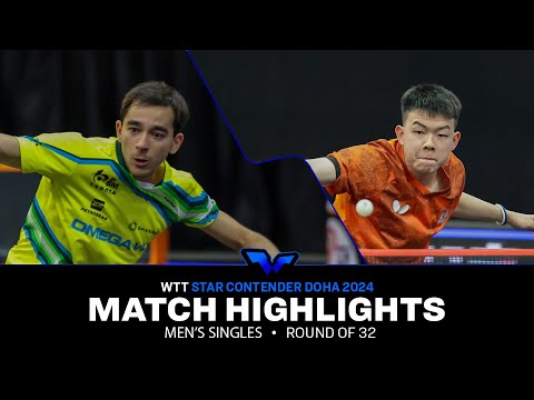 Hugo Calderano vs Kao Cheng Jui | MS R32 | WTT Star Contender Doha 2024