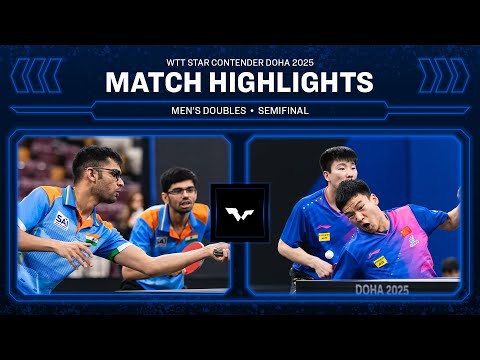 Shah/Thakkar vs Xu/Xiang | MD SF | WTT Star Contender Doha 2025