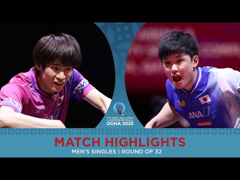 مسابقه پینگ پنگ توماکازو هاریموتو در مقابل شون‌سوکه توگامی | قهرمانی جهان 2025