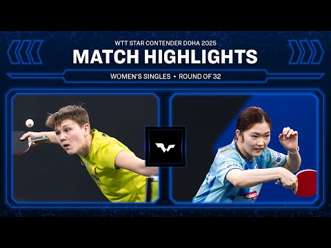 Nina Mittelham vs Miyuu Kihara | WS R32 | WTT Star Contender Doha 2025