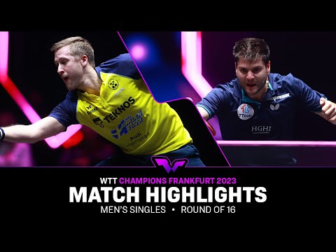 Mattias Falck vs Dimitrij Ovtcharov | MS R16 | WTT Champions Frankfurt 2023