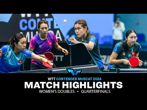 Ng/Zhu vs Kong/Lee | WD QF | WTT Contender Muscat 2024