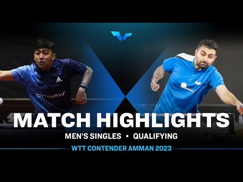 Harmeet Desai vs Nima Alamian | MS Qual | WTT Contender Amman 2023