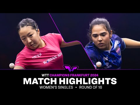 Shin Yubin vs Adriana Diaz | WS R16 | WTT Champions Frankfurt 2024