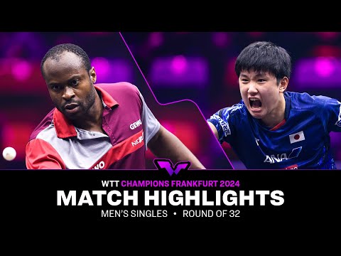 Quadri Aruna vs Tomokazu Harimoto | MS R32 | WTT Champions Frankfurt 2024