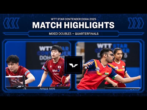 Matsushima/Harimoto vs Shah/Chitale | XD QF | WTT Star Contender Doha 2025