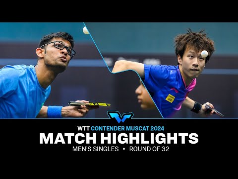 Manush Utpalbhai Shah vs Lin Gaoyuan | MS R32 | WTT Contender Muscat 2024