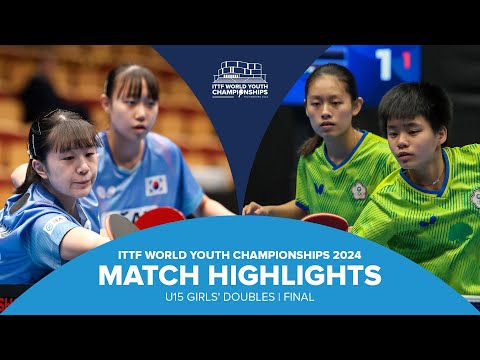 Choi/Heo vs Wu/Chen | U15 GD Final | ITTF World Youth Championships 2024