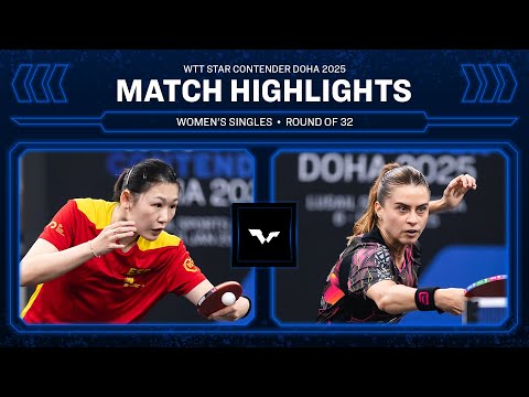 Maria Xiao vs Bruna Takahashi | WS R32 | WTT Star Contender Doha 2025