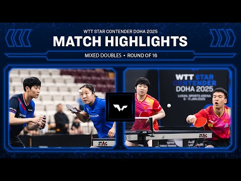 Cho/Shin vs Xiang/Kuai | XD R16 | WTT Star Contender Doha 2025
