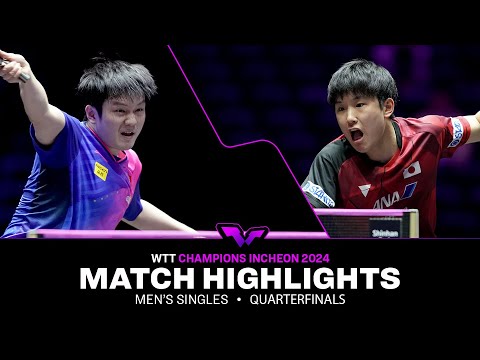 Fan Zhendong vs Tomokazu Harimoto | MS QF | WTT Champions Incheon 2024