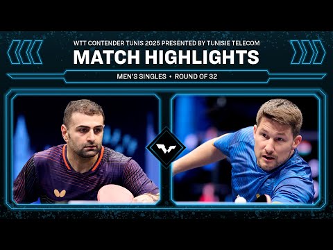 نوشاد عالمیان - کریستین کارلسون | مسابقات پینگ پنگ WTTTunis 2025