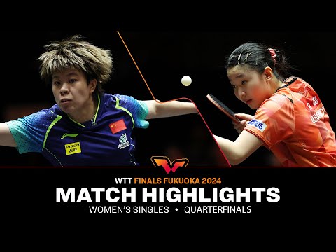 Wang Yidi vs Miwa Harimoto | WS QF | WTT Finals Fukuoka 2024