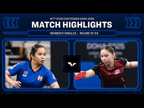 Orawan Paranang vs Anna Hursey | WS R64 | WTT Star Contender Doha 2025