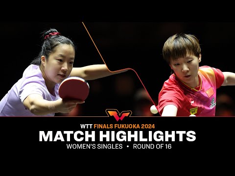 Shin Yubin vs Wang Manyu | WS R16 | WTT Finals Fukuoka 2024