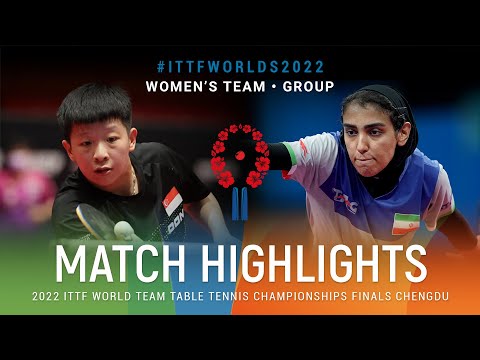 Highlights | Mahshid Ashtari (IRI) vs Zeng Jian (SGP) | WT Grps | #ITTFWorlds2022