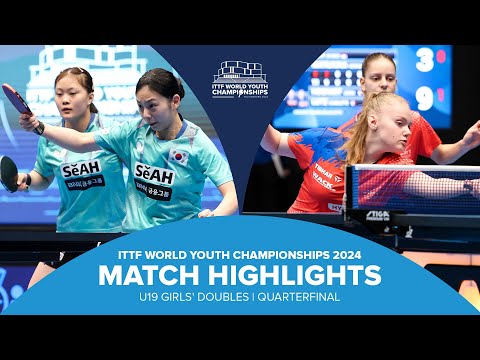 Park/Yoo vs Hochart/Lutz | U19 GD-QF | ITTF World Youth Championships 2024
