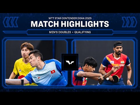 Kwan/Lam vs Achanta/Suravajjula | MD Qual | WTT Star Contender Doha 2025