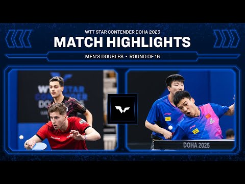 Bourrassaud/Kouraichi vs Xu/Xiang | MD R16 | WTT Star Contender Doha 2025