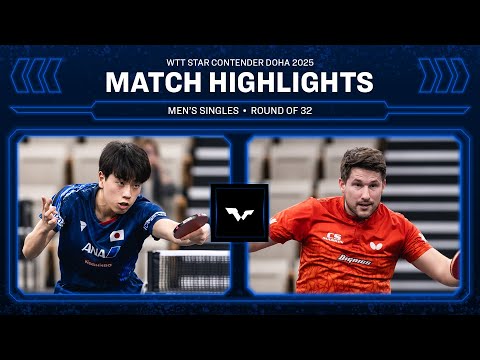 Hiroto Shinozuka vs Kristian Karlsson | MS R32 | WTT Star Contender Doha 2025