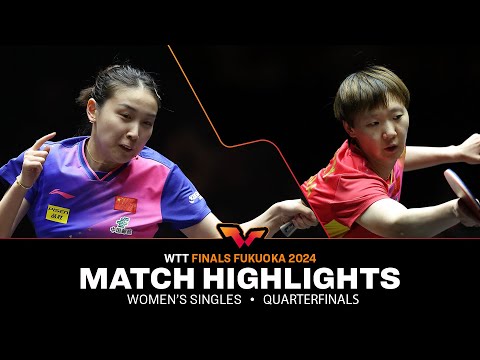 Qian Tianyi vs Wang Manyu | WS QF | WTT Finals Fukuoka 2024