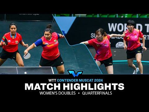 Yang/Zhu vs Mukherjee/Mukherjee | WD QF | WTT Contender Muscat 2024