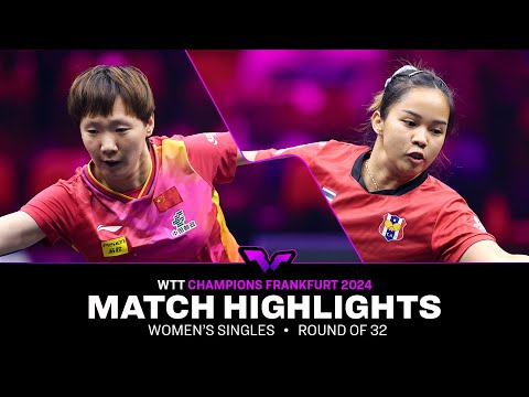 Wang Manyu vs Orawan Paranang | WS R32 | WTT Champions Frankfurt 2024