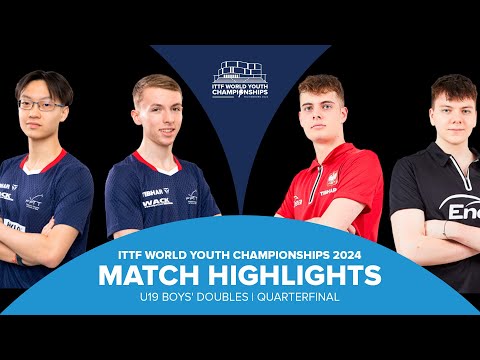 Lam/Coton vs Redzimski/Zalewski | U19 BD-QF | ITTF World Youth Championships 2024