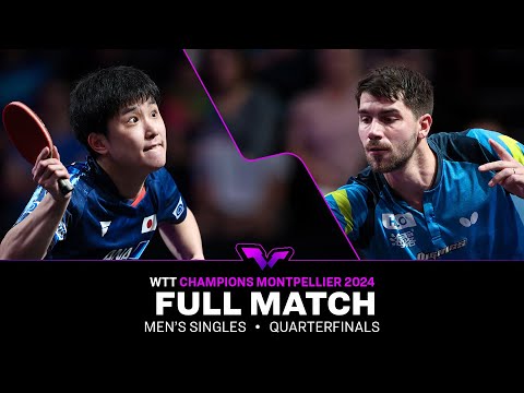 FULL MATCH | Tomokazu Harimoto vs Patrick Franziska | MS QF | #WTTMontpellier 2024