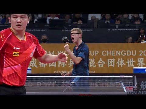 Felix Lebrun - Fan Zhendong. Mixed Team World Cup.