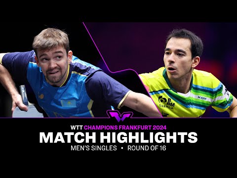 Kirill Gerassimenko vs Hugo Calderano | MS R16 | WTT Champions Frankfurt 2024