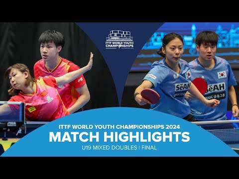 Huang/Zong vs Oh/Park | U19 XD Final | ITTF World Youth Championships 2024