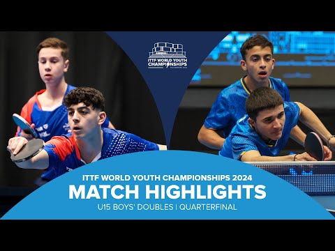 Vitel/Cavaille vs Moreno/Rios | U15 BD-QF | ITTF World Youth Championships 2024