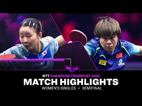 Miwa Harimoto vs Wang Yidi | WS SF | WTT Champions Frankfurt 2024