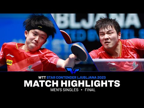 Fan Zhendong vs Wang Chuqin | MS Final | WTT Star Contender Ljubljana 2023
