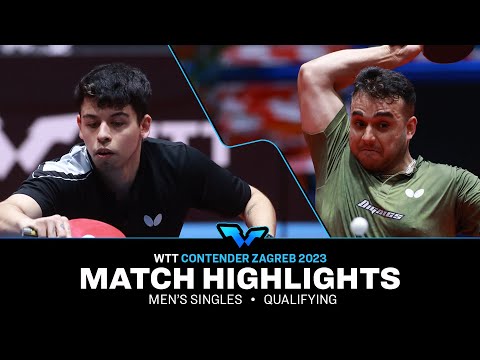 Nicolas Burgos vs Amir Hossein Hodaei | MS Qual | WTT Contender Zagreb 2023