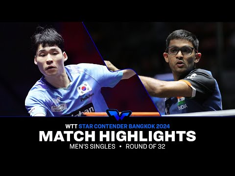 Jang Woojin vs Shah Manush Utpalbhai | MS R32 | WTT Star Contender Bangkok 2024