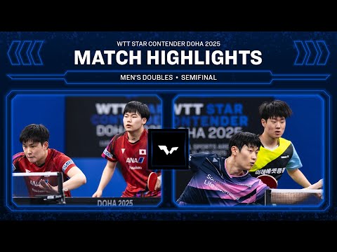 Harimoto/Matsushima vs Cho/Oh | MD SF | WTT Star Contender Doha 2025