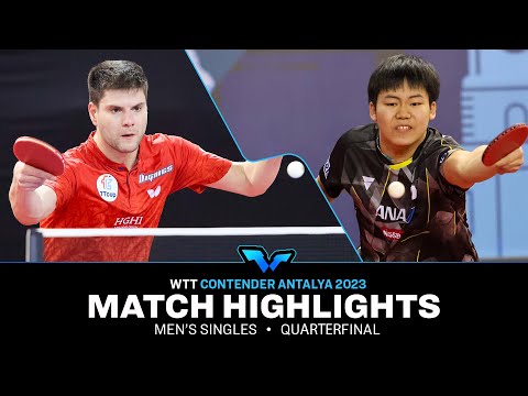 Sora Matsushima vs Dimitrij Ovtcharov | MS QF | WTT Contender Antalya 2023