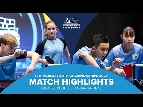 Wallin/Benjegard vs Lee/Choi | U15 XD-QF | ITTF World Youth Championships 2024