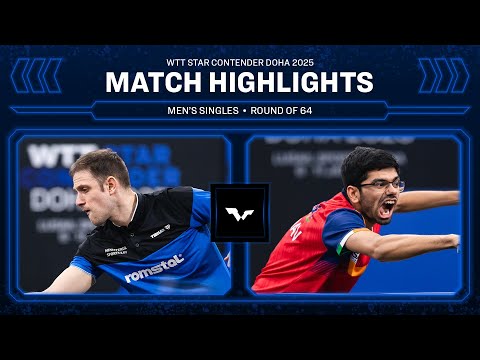 Ovidiu Ionescu vs Manav Thakkar | MS R64 | WTT Star Contender Doha 2025