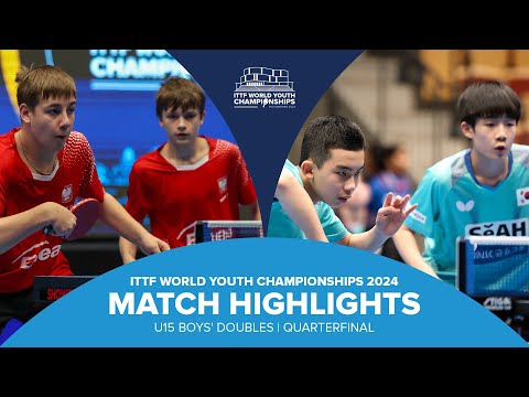Michna/Zyworonek vs Lee/Ma | U15 BD-QF | ITTF World Youth Championships 2024