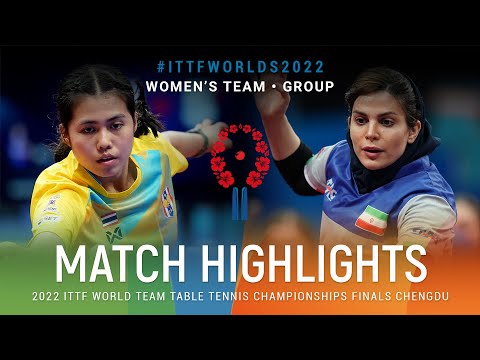 Highlights | Jinnipa Sawettabut (THA) vs Neda Shahsavari (IRI) | WT Grps | #ITTFWorlds2022