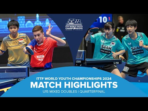 Vitel/Loy vs Ma/Heo | U15 XD-QF | ITTF World Youth Championships 2024
