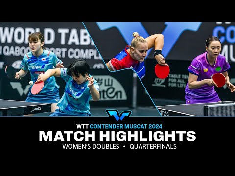 Odo/Takamori vs Balazova/Cheng | WD QF | WTT Contender Muscat 2024