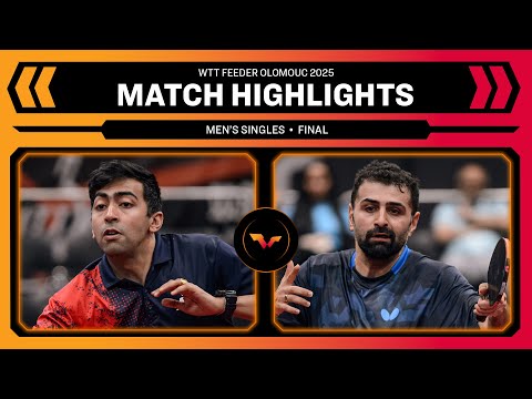 نوشاد عالمیان در برابر هارمیت دسای | فینال انفرادی مردان | فیدر WTT اولوموتس چک ۲۰۲۵