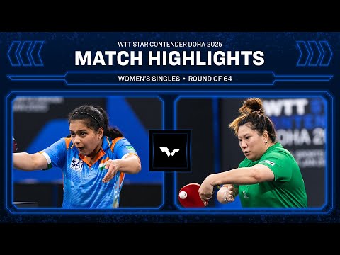 Diya Chitale vs Jieni Shao | WS R16 | WTT Star Contender Doha 2025