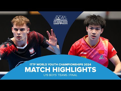 Milosz Redzimski vs Huang Youzheng | U19 Teams Final | ITTF World Youth Championships 2024
