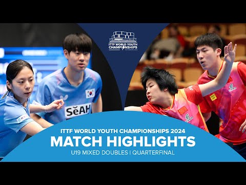 Oh/Park vs Wen/Qin | U19 XD-QF | ITTF World Youth Championships 2024