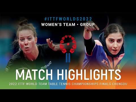 Highlights | Tessy Gonderinger (LUX) vs Shima Safaei (IRI) | WT Grps | #ITTFWorlds2022